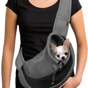 Pet Dog Sling Carrier Breathable Mesh Travel Safe Sling Bag Carrier for Dogs Cat